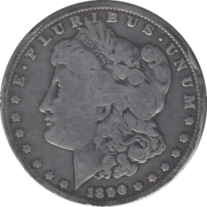 1890 SILVER DOLLAR USA - SILVER WORLD COINS - Cambridgeshire Coins