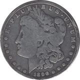 1890 SILVER DOLLAR USA - SILVER WORLD COINS - Cambridgeshire Coins
