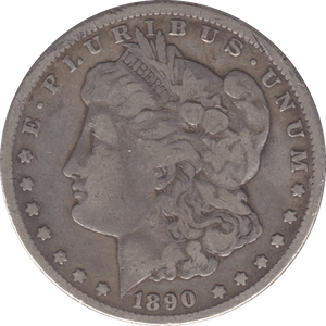 1890 SILVER MORGAN DOLLAR USA CARSON CITY MINT - SILVER WORLD COINS - Cambridgeshire Coins