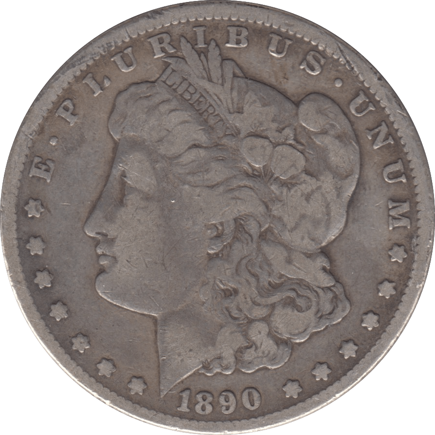 1890 SILVER MORGAN DOLLAR USA CARSON CITY MINT - SILVER WORLD COINS - Cambridgeshire Coins
