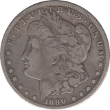 1890 SILVER MORGAN DOLLAR USA CARSON CITY MINT - SILVER WORLD COINS - Cambridgeshire Coins