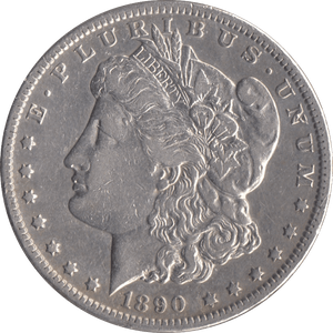 1890 SILVER MORGAN DOLLAR USA CARSON CITY MINT - SILVER WORLD COINS - Cambridgeshire Coins