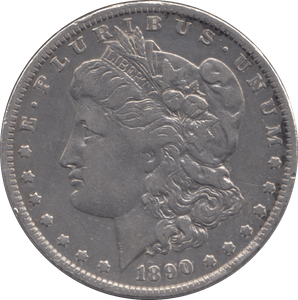 1890 SILVER MORGAN DOLLAR USA NEW ORLEANS MINT - SILVER WORLD COINS - Cambridgeshire Coins