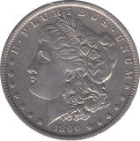 1890 SILVER MORGAN DOLLAR USA NEW ORLEANS MINT - SILVER WORLD COINS - Cambridgeshire Coins