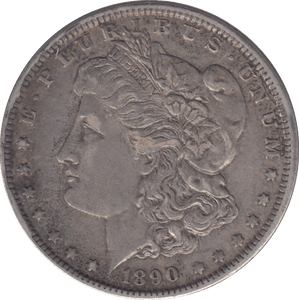 1890 SILVER MORGAN DOLLAR USA NEW ORLEANS - SILVER WORLD COINS - Cambridgeshire Coins