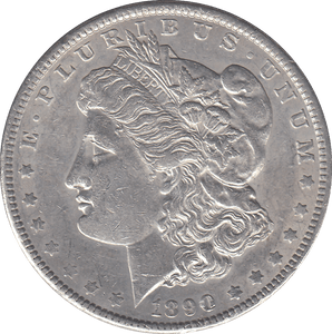 1890 SILVER MORGAN DOLLAR USA PHILADELPHIA MINT 3 - SILVER WORLD COINS - Cambridgeshire Coins