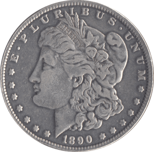 1890 SILVER MORGAN DOLLAR USA PHILADELPHIA MINT - SILVER WORLD COINS - Cambridgeshire Coins