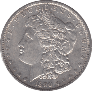 1890 SILVER MORGAN DOLLAR USA PHILADELPHIA MINT - SILVER WORLD COINS - Cambridgeshire Coins