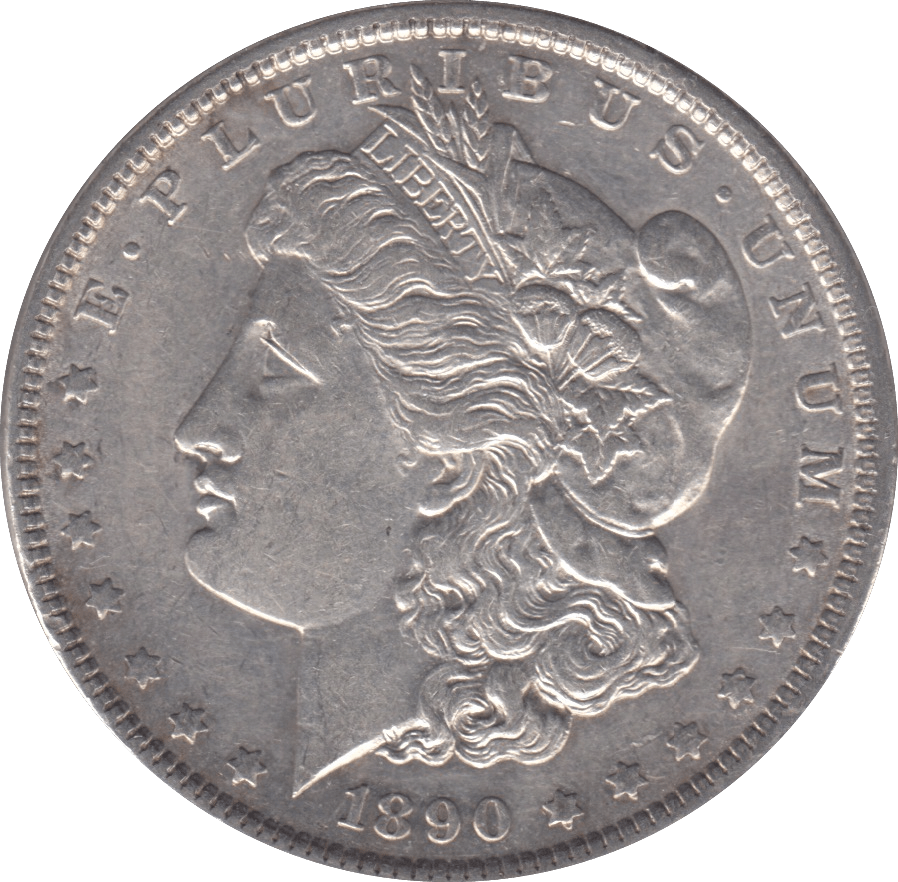 1890 SILVER MORGAN DOLLAR USA PHILADELPHIA MINT - SILVER WORLD COINS - Cambridgeshire Coins