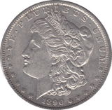 1890 SILVER MORGAN DOLLAR USA PHILADELPHIA MINT - SILVER WORLD COINS - Cambridgeshire Coins
