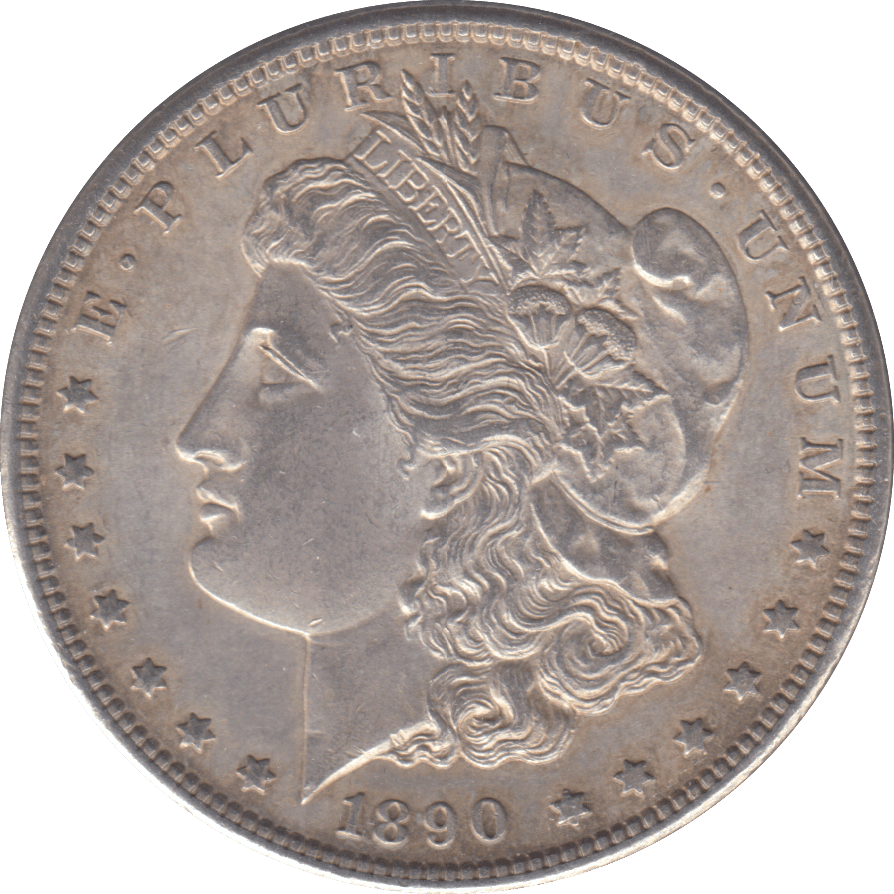1890 SILVER MORGAN DOLLAR USA SAN FRANCISCO - SILVER WORLD COINS - Cambridgeshire Coins