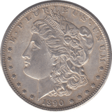 1890 SILVER MORGAN DOLLAR USA SAN FRANCISCO - SILVER WORLD COINS - Cambridgeshire Coins