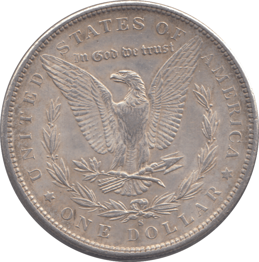 1890 SILVER MORGAN DOLLAR USA SAN FRANCISCO - SILVER WORLD COINS - Cambridgeshire Coins