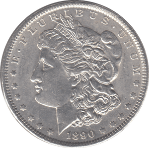 1890 SILVER MORGAN DOLLAR USA - SILVER WORLD COINS - Cambridgeshire Coins