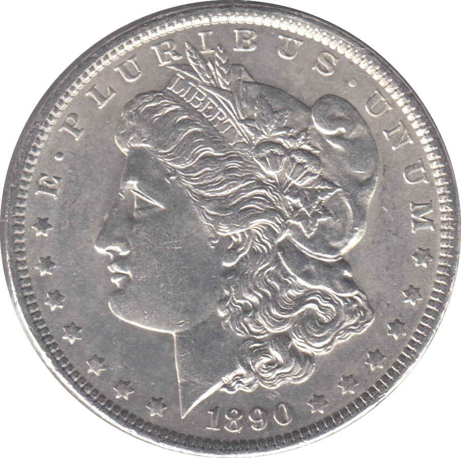 1890 SILVER MORGAN DOLLAR USA - SILVER WORLD COINS - Cambridgeshire Coins