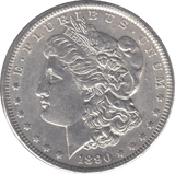 1890 SILVER MORGAN DOLLAR USA - SILVER WORLD COINS - Cambridgeshire Coins