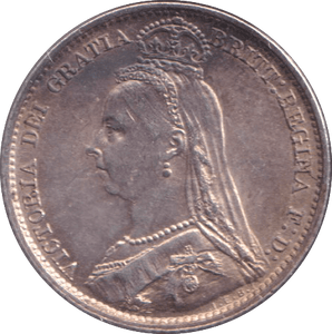 1890 SIXPENCE ( AUNC ) - SIXPENCE - Cambridgeshire Coins