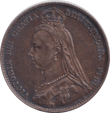 1890 SIXPENCE ( AUNC ) - SIXPENCE - Cambridgeshire Coins