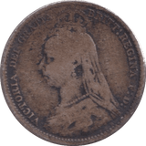 1890 SIXPENCE ( F ) - SIXPENCE - Cambridgeshire Coins