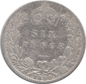 1890 SIXPENCE ( FAIR ) - Sixpence - Cambridgeshire Coins