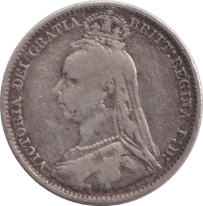 1890 SIXPENCE ( FINE ) - SIXPENCE - Cambridgeshire Coins
