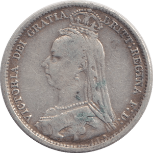 1890 SIXPENCE ( FINE ) - SIXPENCE - Cambridgeshire Coins