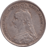 1890 SIXPENCE ( FINE ) - SIXPENCE - Cambridgeshire Coins