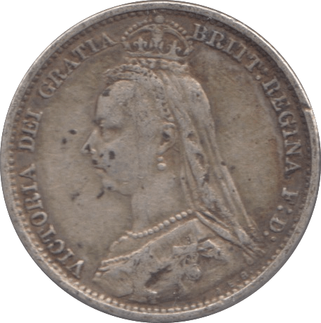 1890 SIXPENCE ( GF ) - Sixpence - Cambridgeshire Coins