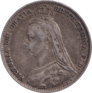 1890 SIXPENCE ( GF ) - SIXPENCE - Cambridgeshire Coins