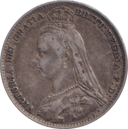 1890 SIXPENCE ( GF ) - SIXPENCE - Cambridgeshire Coins