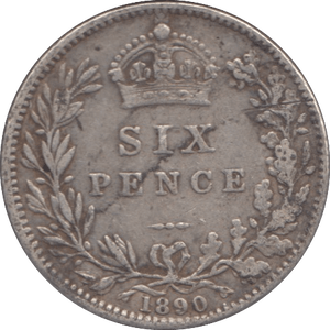 1890 SIXPENCE ( GF ) - Sixpence - Cambridgeshire Coins