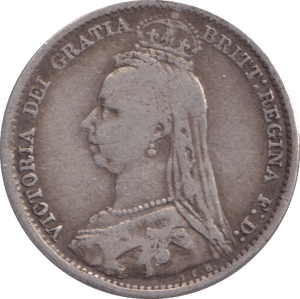 1890 SIXPENCE ( GF ) - SIXPENCE - Cambridgeshire Coins