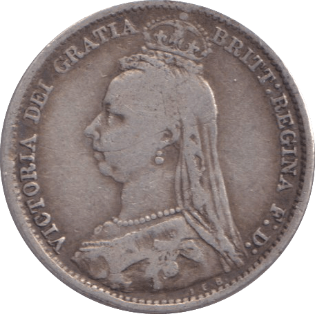 1890 SIXPENCE ( GF ) - SIXPENCE - Cambridgeshire Coins