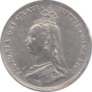 1890 THREEPENCE ( EF ) - THREEPENCE - Cambridgeshire Coins