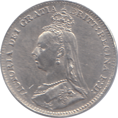 1890 THREEPENCE ( EF ) - THREEPENCE - Cambridgeshire Coins