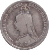 1890 THREEPENCE ( FINE ) - THREEPENCE - Cambridgeshire Coins