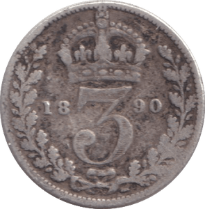 1890 THREEPENCE ( FINE ) - THREEPENCE - Cambridgeshire Coins