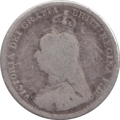 1890 THREEPENCE ( FINE ) - THREEPENCE - Cambridgeshire Coins