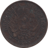 1890 TWO CENTAVO ARGENTINA - WORLD COINS - Cambridgeshire Coins