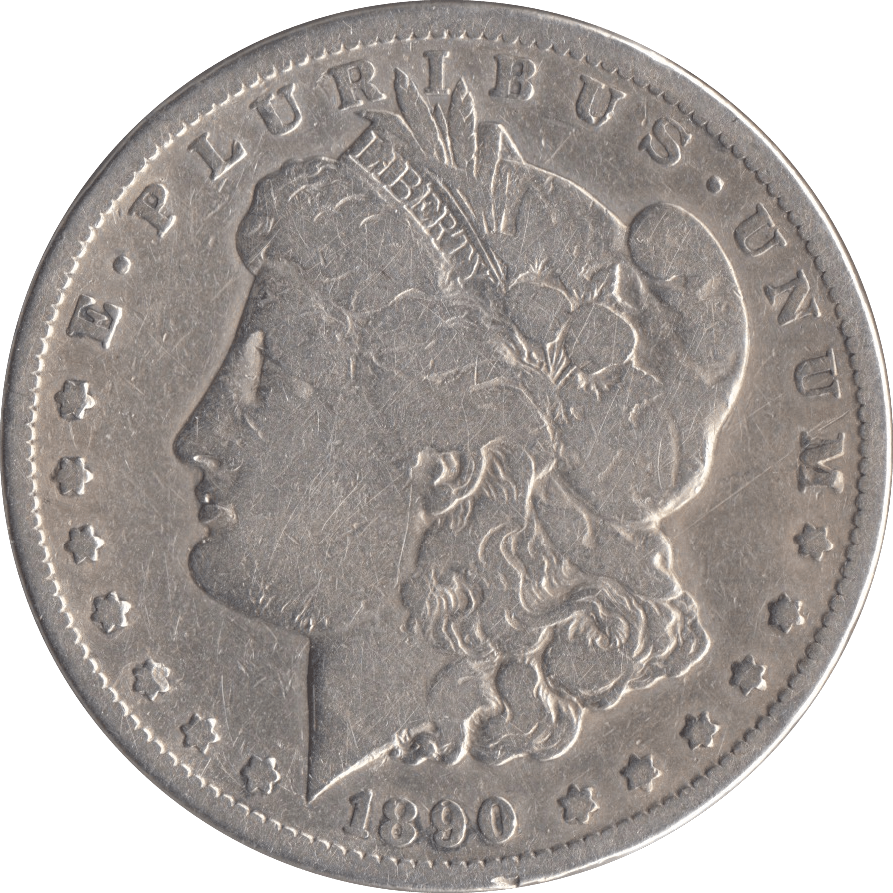 1890 USA SILVER MORGAN DOLLAR CARSON CITY MINT - SILVER WORLD COINS - Cambridgeshire Coins