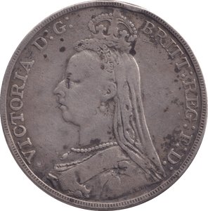 1891 CROWN 3 ( FINE ) - CROWN - Cambridgeshire Coins