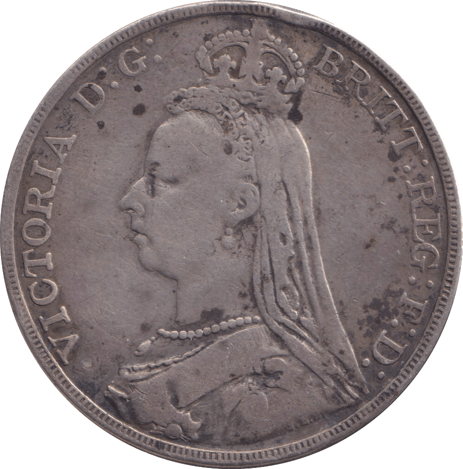 1891 CROWN 3 ( FINE ) - CROWN - Cambridgeshire Coins