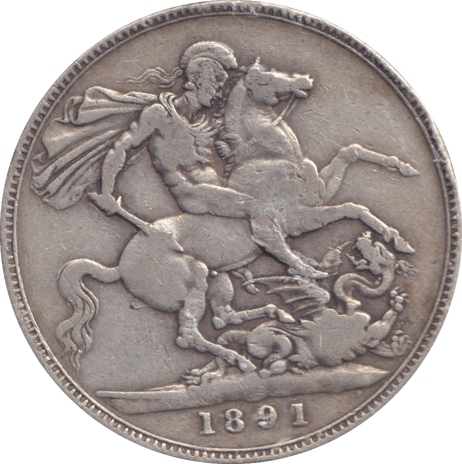 1891 CROWN B ( GF ) - CROWN - Cambridgeshire Coins