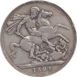 1891 CROWN B ( GF ) - CROWN - Cambridgeshire Coins