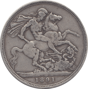 1891 CROWN ( F ) - CROWN - Cambridgeshire Coins