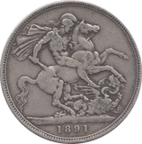 1891 CROWN ( F ) - CROWN - Cambridgeshire Coins