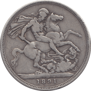 1891 CROWN ( F ) - CROWN - Cambridgeshire Coins