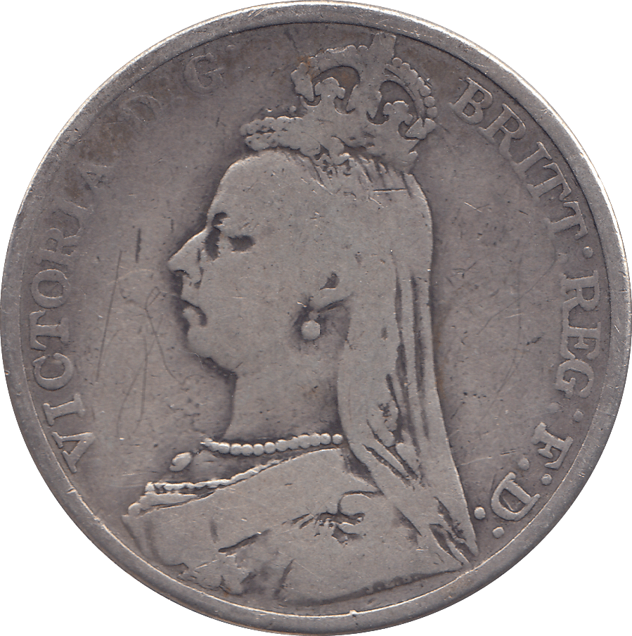 1891 CROWN ( F ) - WORLD COINS - Cambridgeshire Coins