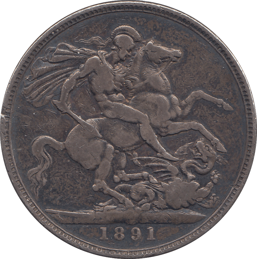 1891 CROWN ( F ) - WORLD COINS - Cambridgeshire Coins