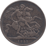 1891 CROWN ( F ) - WORLD COINS - Cambridgeshire Coins